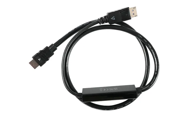 V7 Displayport 1.4 To Hdmi 4k 60hz Cable 1m 3.3ft Black