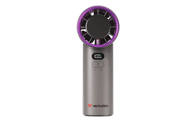 Verbatim Cool’n’go Icetouch Handheld Fan Grey Purple