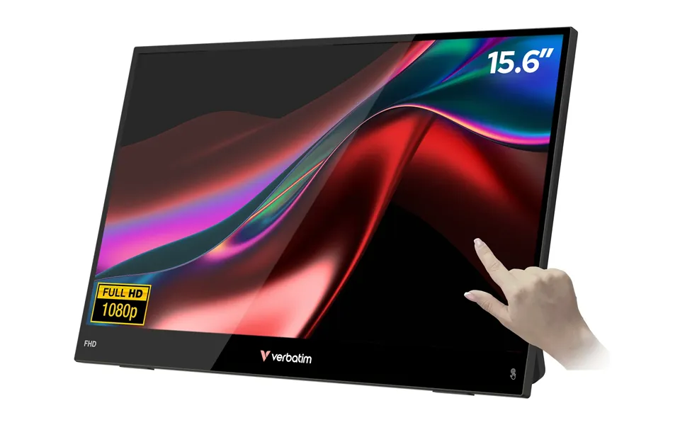 Verbatim Portable 15.6 Fhd Touch Monitor Light