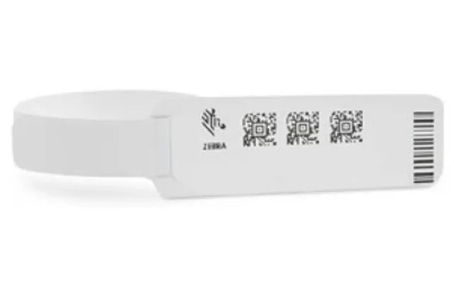 Zebra Z-band Direct Red - White Hospital Wristband