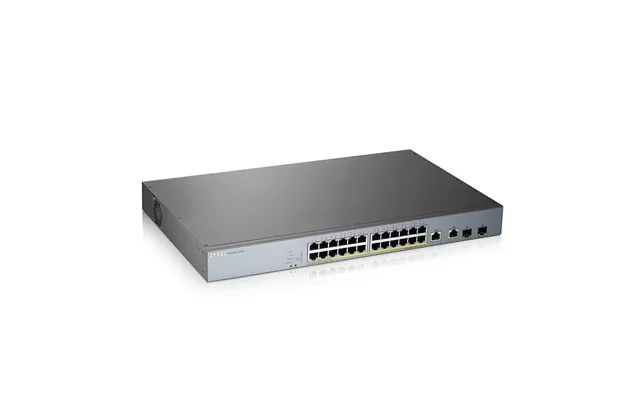 Zyxel Gs1350-26hp Managed L2 Gigabit Ethernet 10 100 1000 Power Over Ethernet Poe Grey
