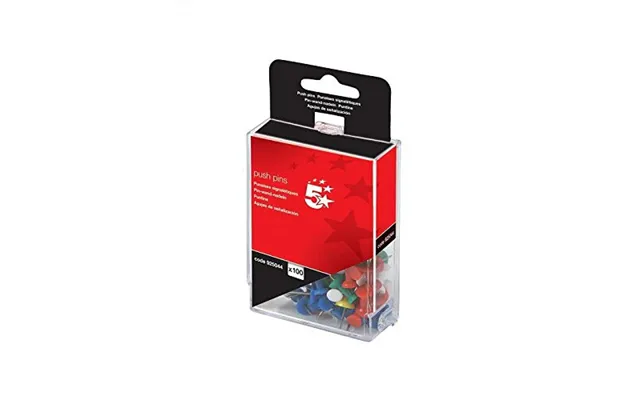 5star 925044 Pin Tack Multicolour 100 Pc S