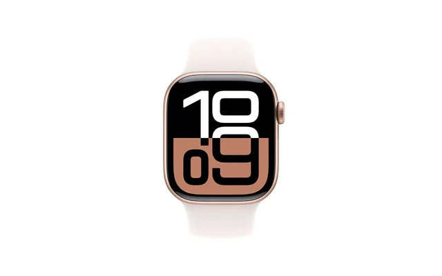 Apple Watch Series 10 Gps 42mm Rose Gold Aluminium Case With Light Blush Sport Band - S M