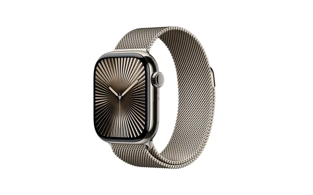 Apple Watch Series 10 Gps Cellular 42mm Natural Titanium Case With Natural Milanese Loop