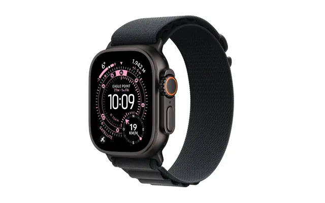 Apple Watch Ultra 3 Gps Cellular 49mm Black Titanium Case With Black Alpine Loop - Medium