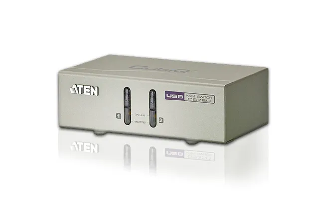 Aten 2-port Usb Vga Kvm With Audio Kvm Cables Included