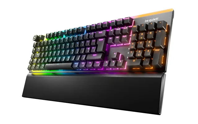 Be Quiet Light Mount Silent Tactile Uk Iso Keyboard Gaming Usb Qwerty Uk English Black