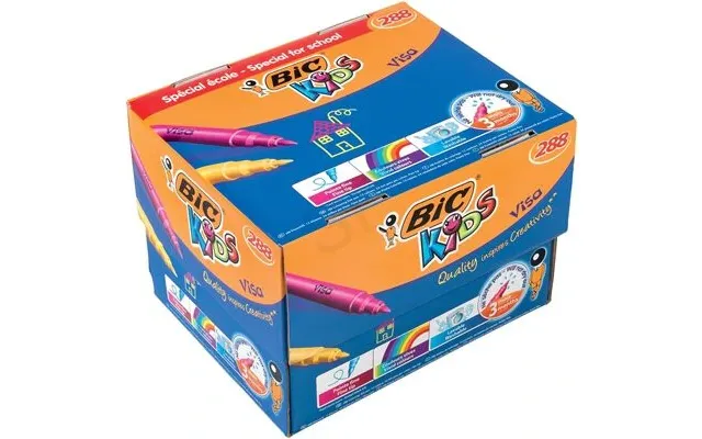 Bic Kids Visa Felt Pen Fine Multicolour 288 Pc S product image