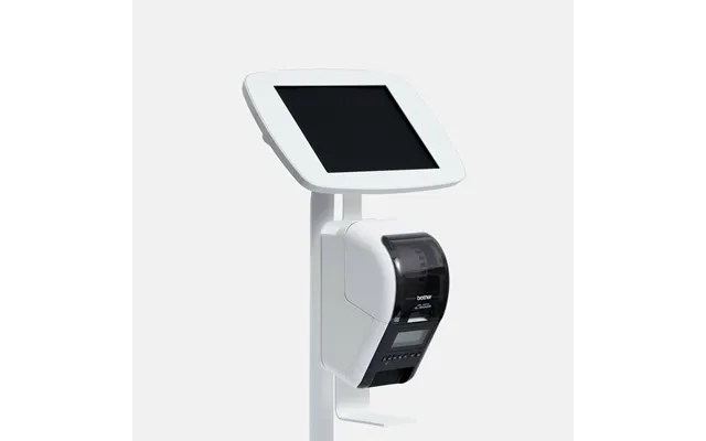 Bouncepad Floorstanding With Brother Printer Mount Inc Usb Cable Covered Front Camera And Home Button White Apple Ipad A