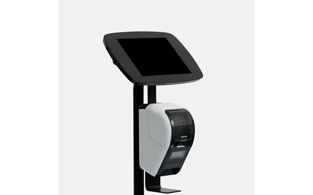 Bouncepad Floorstanding With Brother Printer Mount Inc Usb Cable Exposed Front Camera And Home Button Black Apple Ipad P