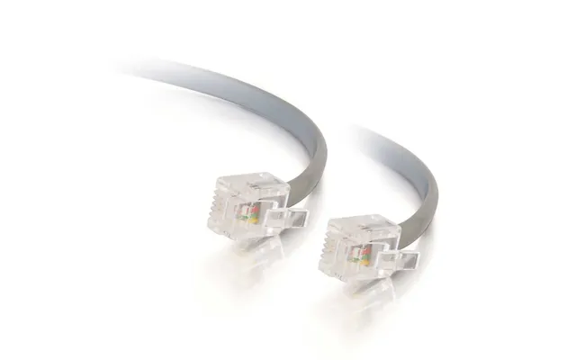 C2g 10m Rj11 6p4c Straight Modular Cable Signal Cable Grey