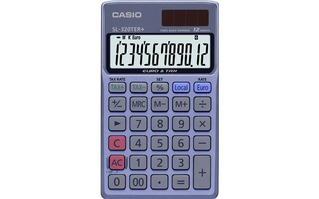 Casio Sl-320ter Calculator Pocket Basic Blue