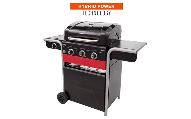 Char-broil Gas2coal 330 Grill Cooking Station Charcoal Natural Gas Black - Red