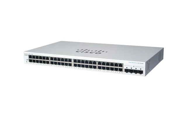 Cisco Business Cbs220-48p-4x Smart Switch 48 Port Ge Poe 4x10g Sfp 3-year Limited Hardware Warranty Cbs220-48p-4x-uk
