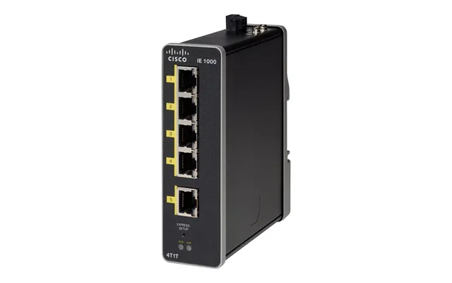 Cisco Ie-1000-4t1t-lm Network Switch Managed Fast Ethernet 10 100 Black