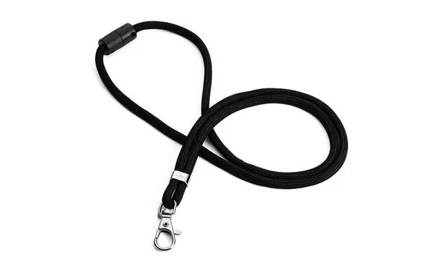 Durable 824101 Badge Holder Accessory Badge Lanyard Black 1 Pc S