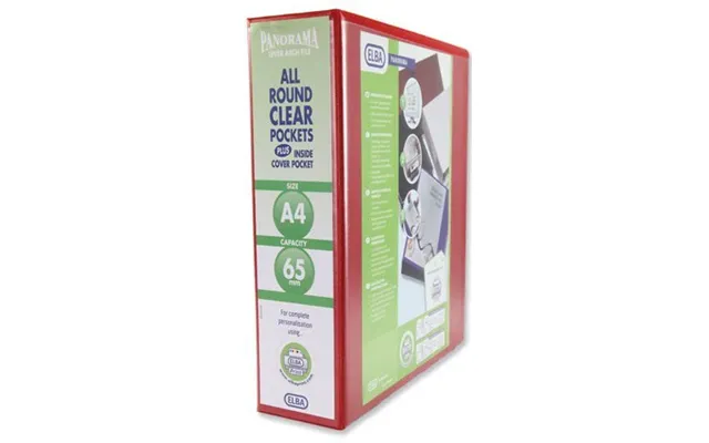 Elba 400008437 Ring Binder A4 Red