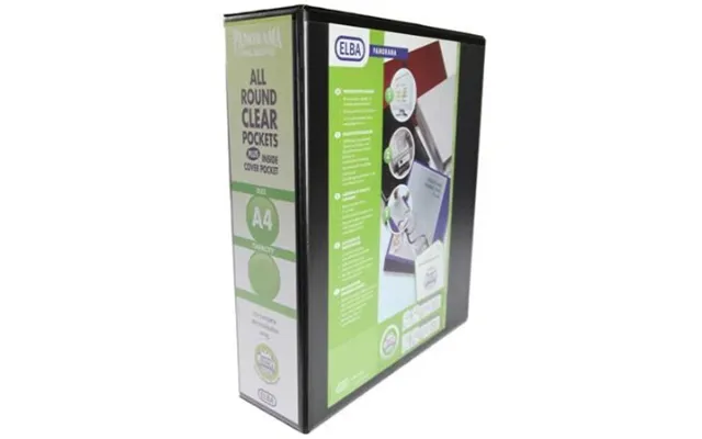 Elba 400008439 Ring Binder A4 Black