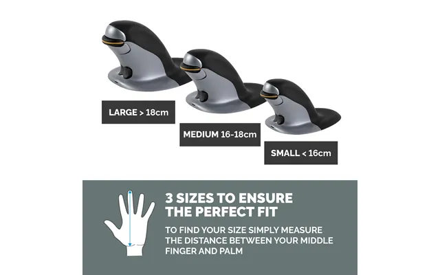 Fellowes Ambidextrous Vertical Mouse - Small Wireless