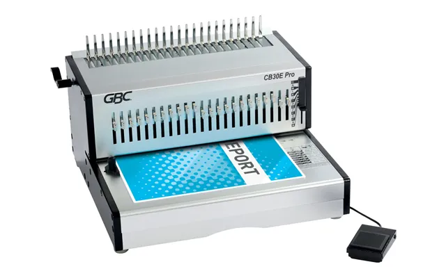 Gbc Cb30e Pro Heavy Duty Electric Punch And Comb Binding Machine Capacity 500 A4 Sheets