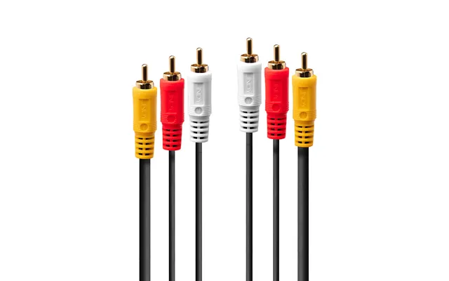 Lindy 1m Premium Av Cable 3xphono Male To 3xphono Male