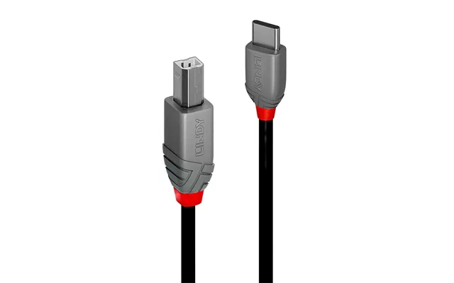 Lindy 1m Usb 2.0 Type C To B Cable - Anthra Line