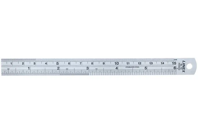 Linex Sl 15 Desk Ruler 150 Mm Stainless Steel Grey 1 Pc S product image