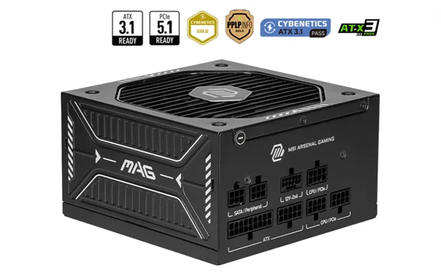 Msi Mag A750gls Pcie5 Power Supply Unit 750 W 24-pin Atx Atx Black