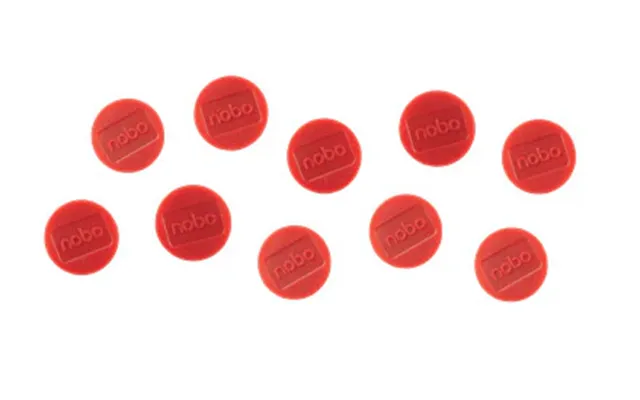 Nobo Magnetic Whiteboard Magnets 10 Pack 38mm Coloured Magnets