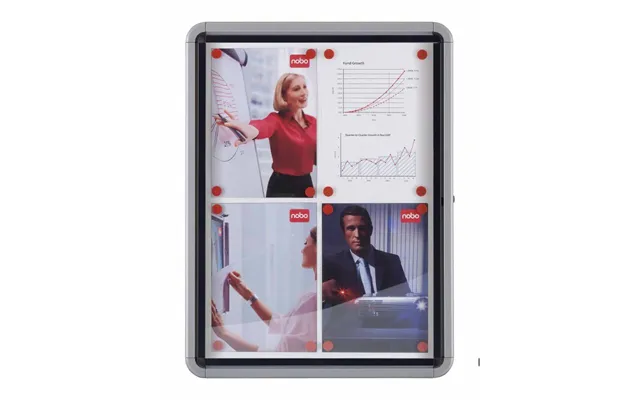 Nobo Premium Plus Outdoor Magnetic Lockable Notice Board 12xa4 product image