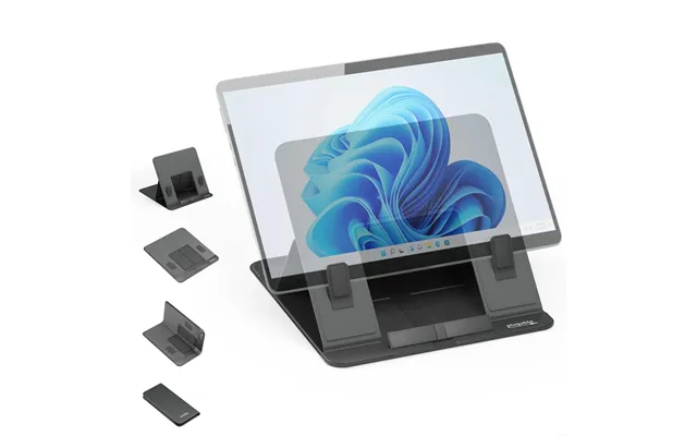 Plugable Technologies Foldable Laptop Stand With 4 Adjustable Angles For Tablets And Laptops Up To 16 - Macbook And Pc