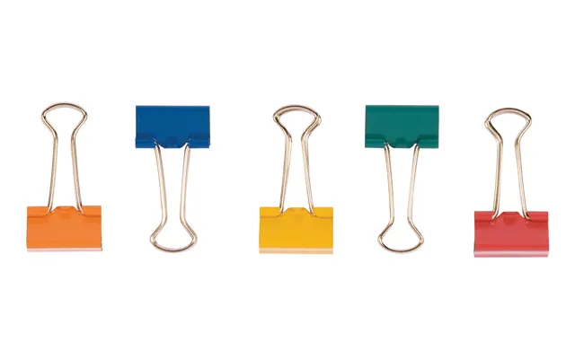 Q-connect Foldback Clips - 32mm Assorted Colors