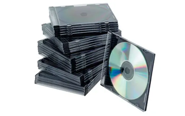 Q-connect Kf02210 Storage Media Case Floppy Disk Case Black - Transparent