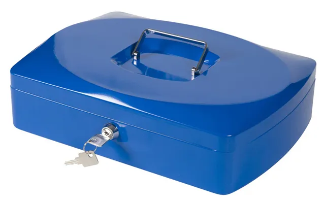 Q-connect Kf02625 Money Box Blue