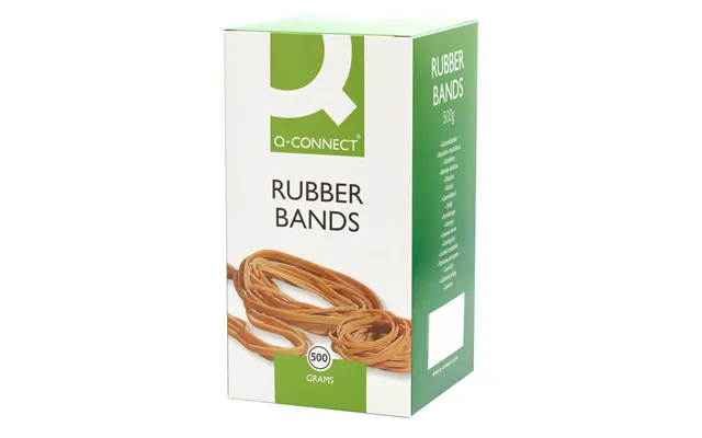 Q-connect Rubber Bands Natural No. 10 1.5x30mm Box 500g