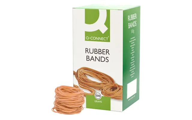 Q-connect Rubber Bands Natural No. 19 1.5x90mm Box 500g product image