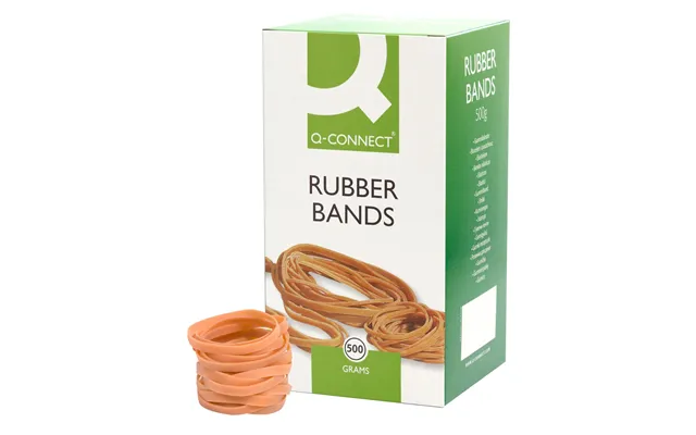 Q-connect Rubber Bands Natural No. 63 6.0x80mm Box 500g product image