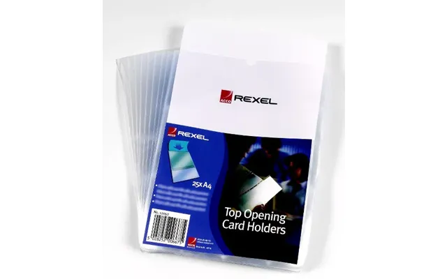 Rexel Card Holders A4 Clear 25