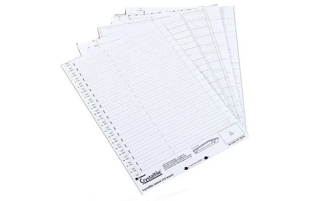 Rexel Crystalfile Crystal Printable Tab Inserts White 50
