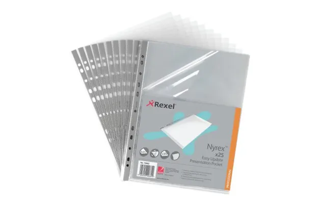 Rexel Nyrex Reinforced Top & Side Opening Pockets 25 product image