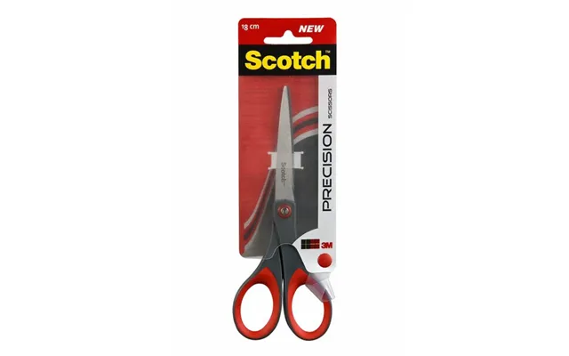 Scotch Scpr18 Stationery Craft Scissors Office Scissors Straight Cut Grey - Red