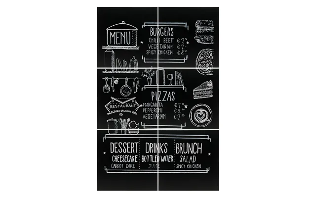Securit Fb- Chalk Board Black Melamine - Velcro product image