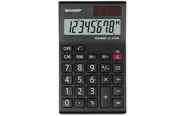 Sharp El-310an Calculator Desktop Display Black - White
