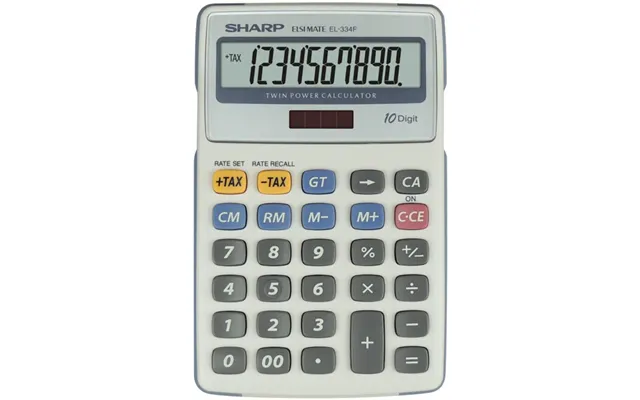 Sharp El-334f Calculator Desktop Financial Grey
