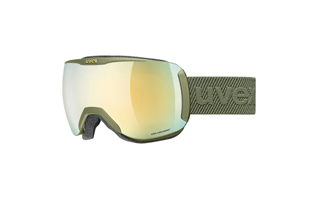 Uvex Downhill 2100 Cv Winter Sport Goggles Green Unisex Gold Spherical Lens