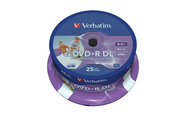 Verbatim 43667 Blank Dvd 8.5 Gb Dvd R Dl 25 Pc S