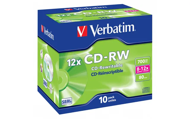 Verbatim Cd-rw 12x 700 Mb 10 Pc S