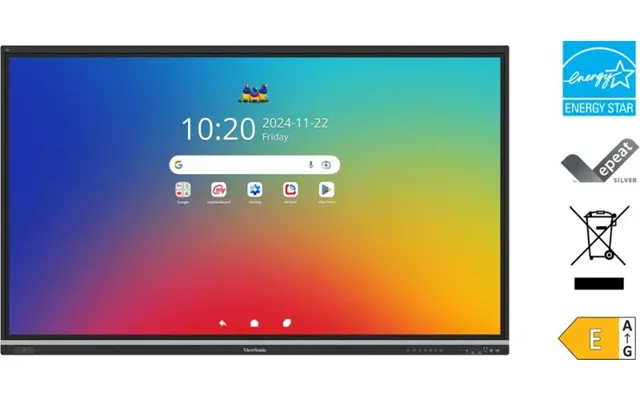 Viewsonic Ifp8651 Display Interactive Whiteboard 2.18 M 86 3840 X 2160 Pixels Touchscreen Black