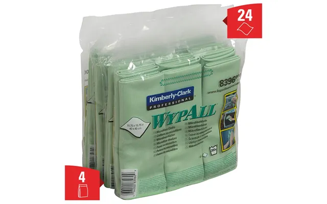 Wypall 8396 Cleaning Cloth Microfibre Green 6 Pc S product image