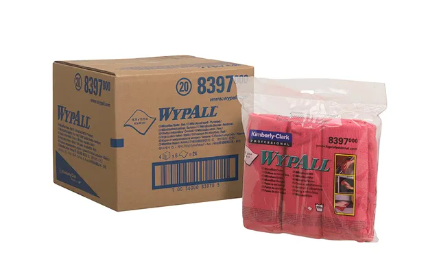 Wypall 8397 Cleaning Cloth Microfibre Red 6 Pc S product image
